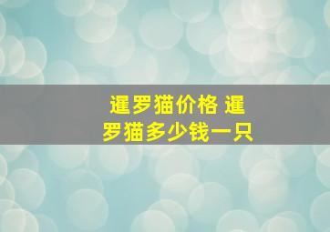 暹罗猫价格 暹罗猫多少钱一只